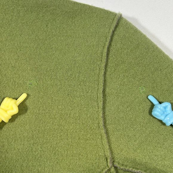 Eileen Fisher Merino Wool Blazer Style Jacket Womens Small Green - Picture 6 of 8